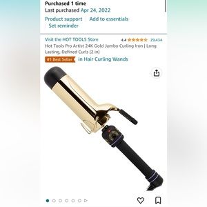 2 inch hot tools curling iron